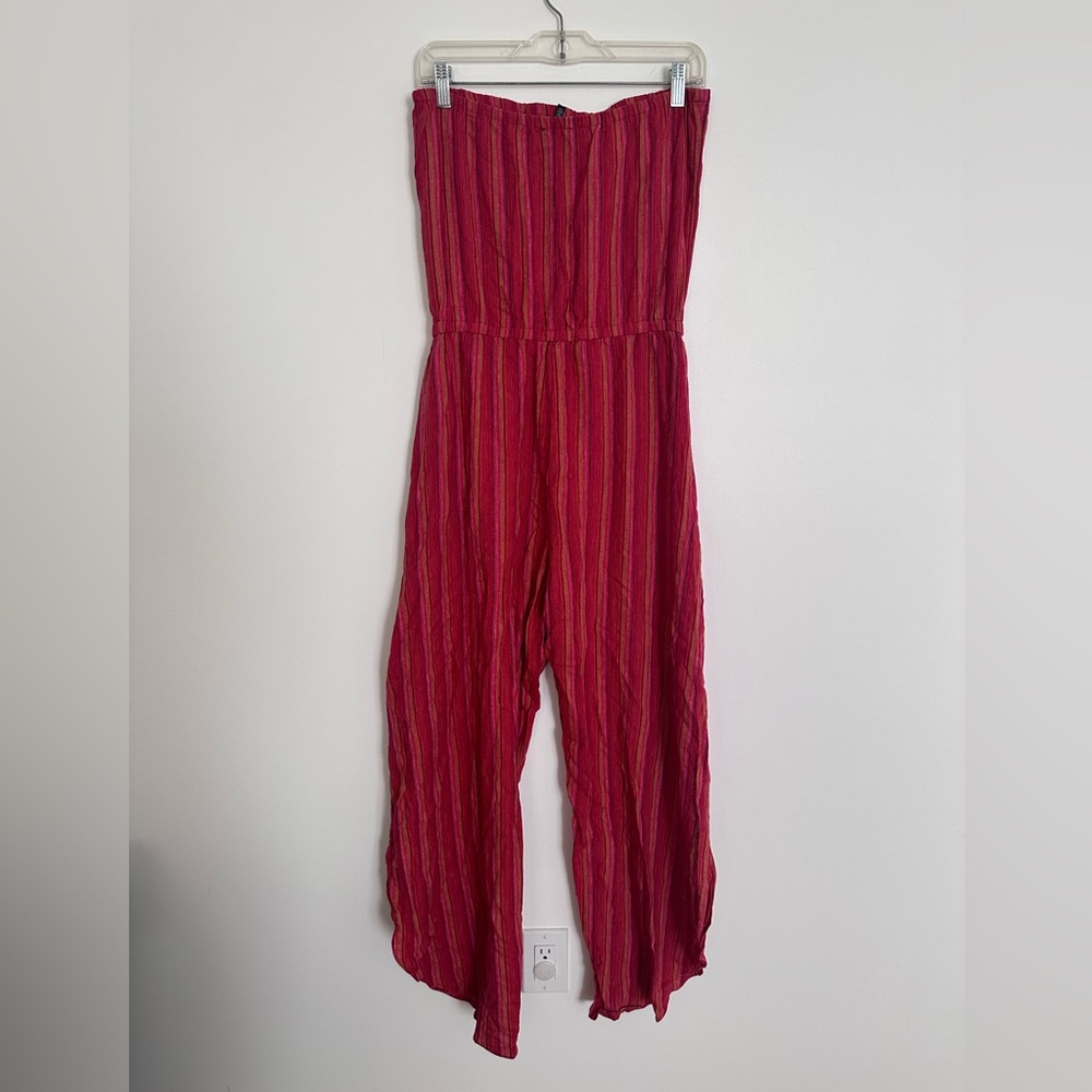 Anthropologie Drew Linen Jumpsuit Boho Style